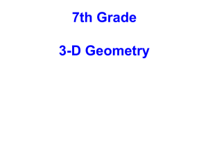 3D_Geometry Notes and Lesson 7th Grade