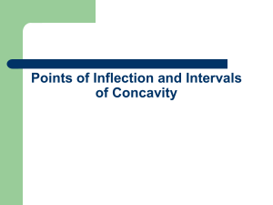 Points of Inflection and Intervals of Concavity