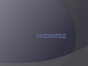 Kinematics - Math-HS