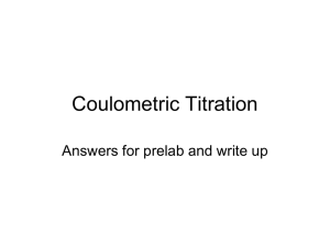 Coulometric Titration