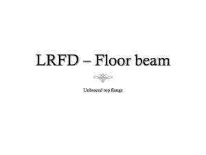 LRFD – Floor beam