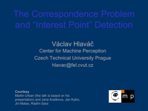 Correspondence - Center for Machine Perception