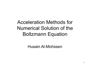 Using Newton Broyden Steps to find SS solutions of the Boltzmann Eq