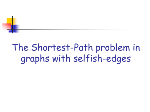 Il problema: the most vital edge of a shortest path