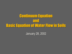 Continuum Equation