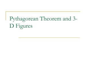 Pythagorean Theorem and 3-D Figures