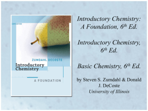 Introductory Chemistry: A Foundation Introductory Chemistry Basic