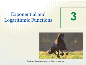 3.5 exponential and logarithmic models