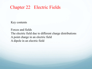 A dipole in an electric field