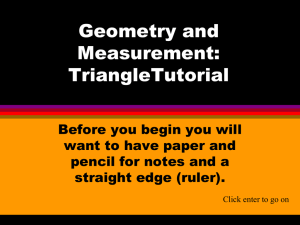 Geometry and Measurment