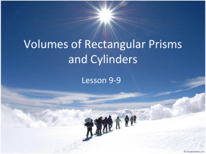 Volume Rectangular Prisms