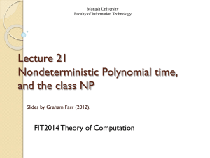 Polynomial time and the class P