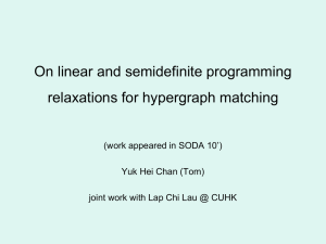 On linear and semidefinite programming relaxations for hypergraph