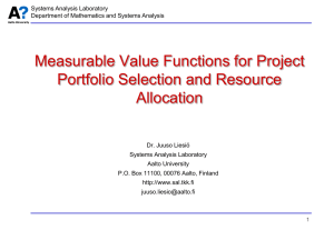 Measurable Multiattribute Value Functions for