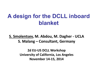 A design for the DCLL inboard blanket