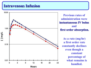 Lecture 15 (Intravenous Infusion)