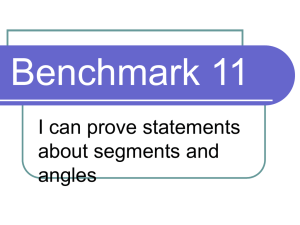 11 Lecture-Proving Statements about SegmentsAndAngles