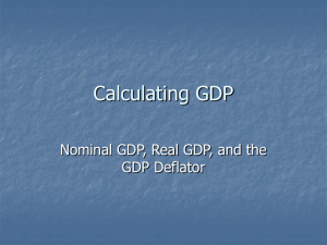 Calculating GDP