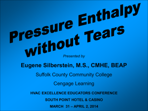Pressure Enthalpy Without Tears