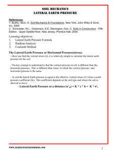 Lateral Earth Pressure - Learn Civil Engineering