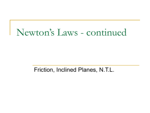 AP Physics C -- Newton`s Laws Cont`