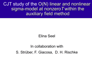 CJT study of the O(N) linear and nonlinear sigma