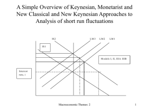 Talk: Keynesian Models