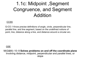 Midpoint and Segment Congruence