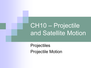 CH10 – Projectile and Satellite Motion