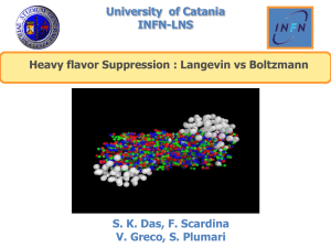 Heavy flavor Suppression : Langevin vs Boltzmann