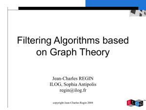 Filtering Algorithms based on Graph Theory