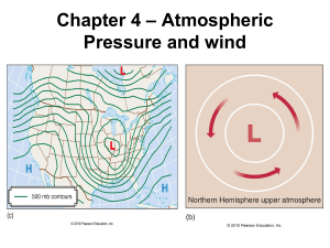 Chapter 4 – Pressure and wind