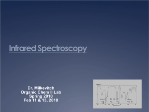 Exercise M1 Infrared Spectroscopy Part I M1: Recording the IR