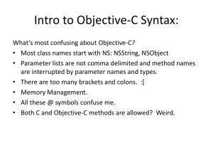 Intro to Objective-C Syntax: Method Signatures