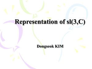 Representation of sl(3,C)