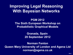 Improving Legal Reasoning with Bayesian Networks