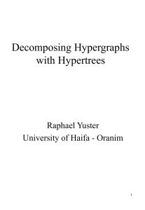 Decomposing Hypergraphs with Hypertrees