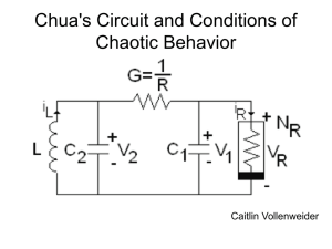 Chua`s Circuit and Conditions of Chaotic Behavior