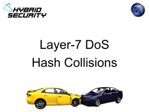 ``Hash Collision DoS`` Presentation