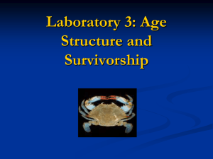 Laboratory 3: Age Structure and Survivorship