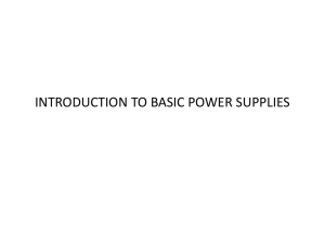 INTRODUCTION TO BASIC POWER SUPPLIES