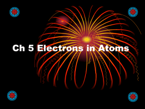 Ch 5 - Electrons in Atoms