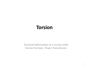 Torsion of circular shaft, Non-uniform torsion, Power transmission of