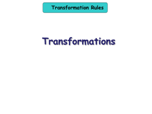 Transformation Rules