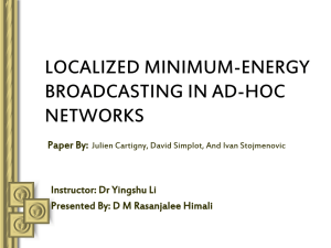 Localized Minimum-energy Broadcasting in Ad