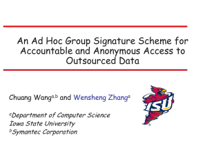 An Ad Hoc Group Signature Scheme for Accountable