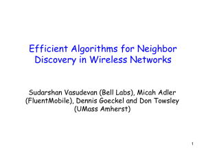 Efficient Algorithms for Neighbor Discovery in Wireless