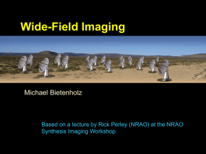 Wide Field Imaging I: Non