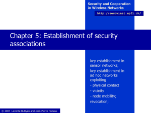 Chapter 5: Establishment of security associations