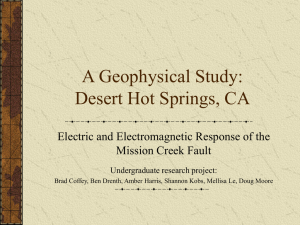 A Geophysical Study: Desert Hot Springs, CA